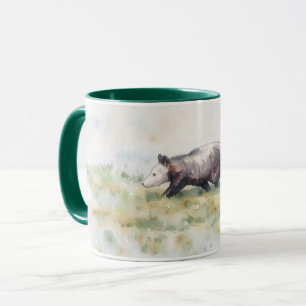 Possum Opossum Konst Djur Natur Mugg Kopp
