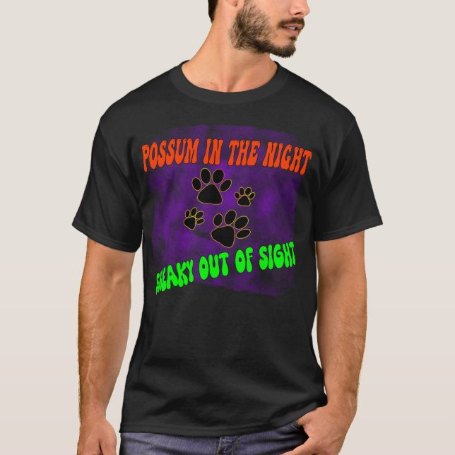 possum opossum lustig sopor meme gatukatt t shirt (Framsida)