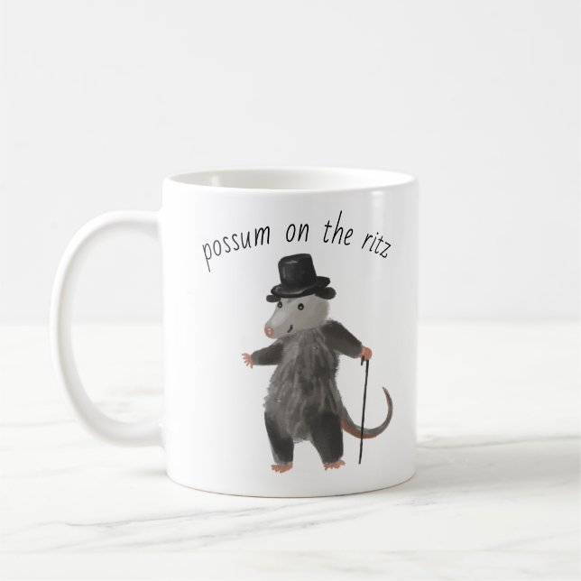 Possum på ritz-kaffet mugg (Vänster)
