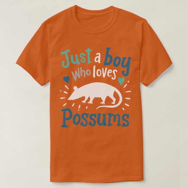 Possum Possum Älskare T Shirt (Design framsida)
