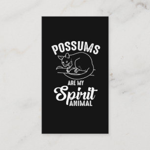 Possum Spirit Animal - Opossum Animal Fläkt Visitkort