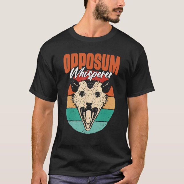 Possum Viska Gatu Katt Opossum Djur Phalang T Shirt (Framsida)
