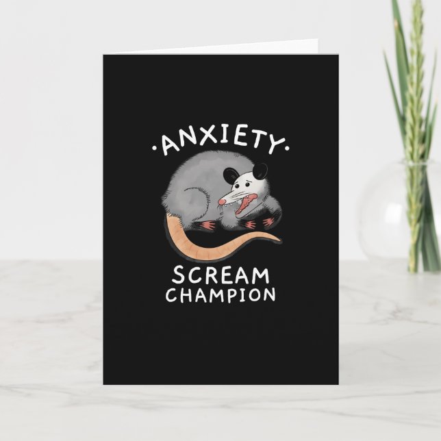 POSSUMANXIETY SCREAM CHAMPION KORT (Framsida)