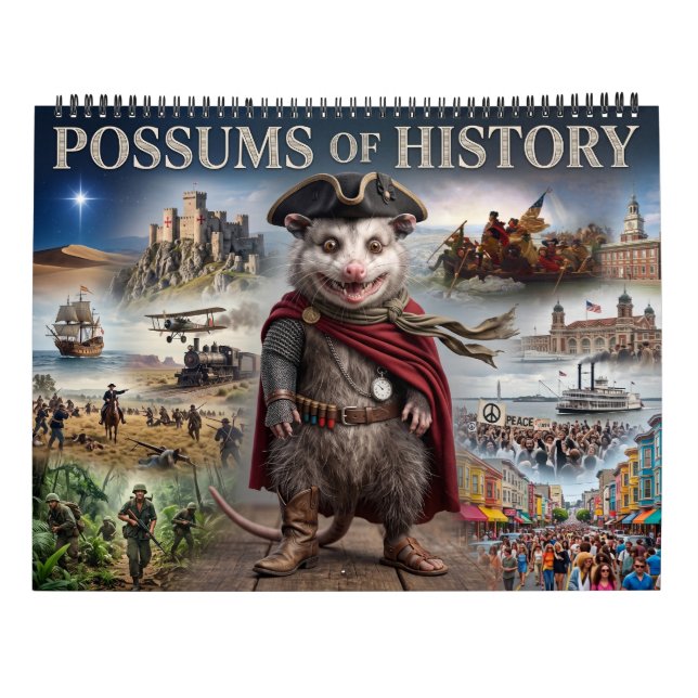 Possumar i historien Kalender (Baksida)