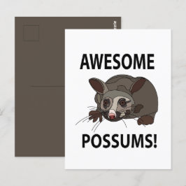 Possums är fantastiska Roliga Possums Vykort
