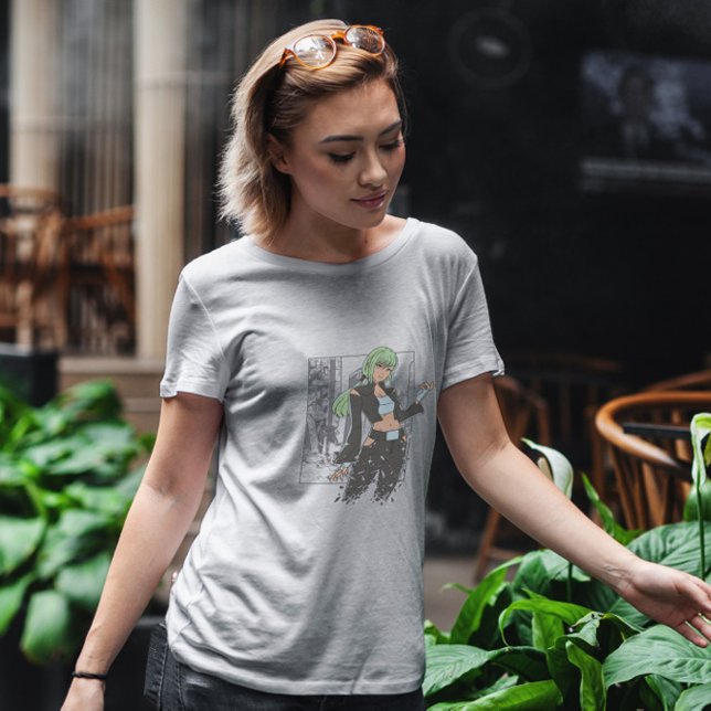 Post Apocalyptic Anime Girl T Shirt (Skapare uppladdad)