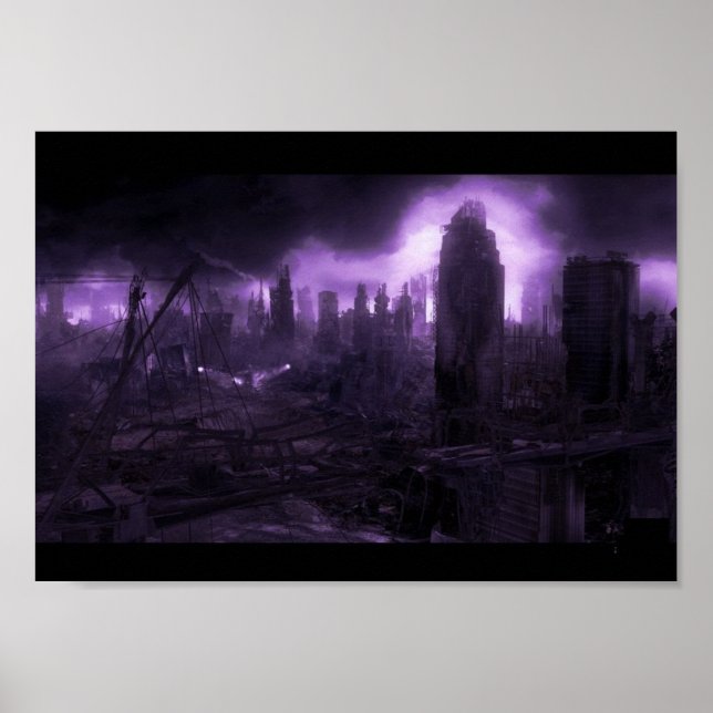 Post Apocalyptic City Poster (Framsidan)