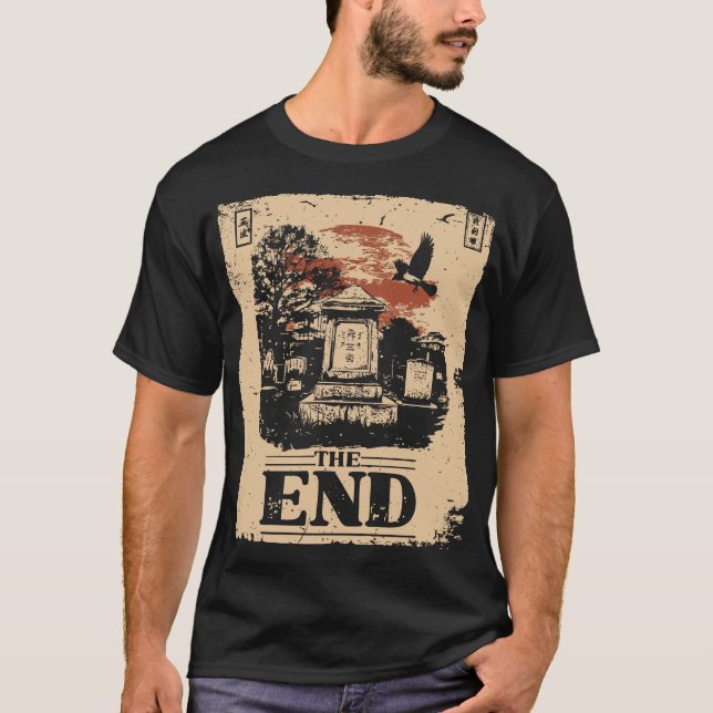 Post Apocalyptic Gaming - Graveyard Horror T Shirt (Framsida)