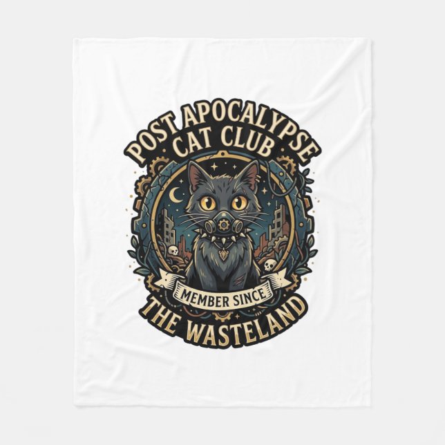 Post Apokalyps Katt Katt Pappa Presentidé - Post A Fleecefilt (Framsidan)