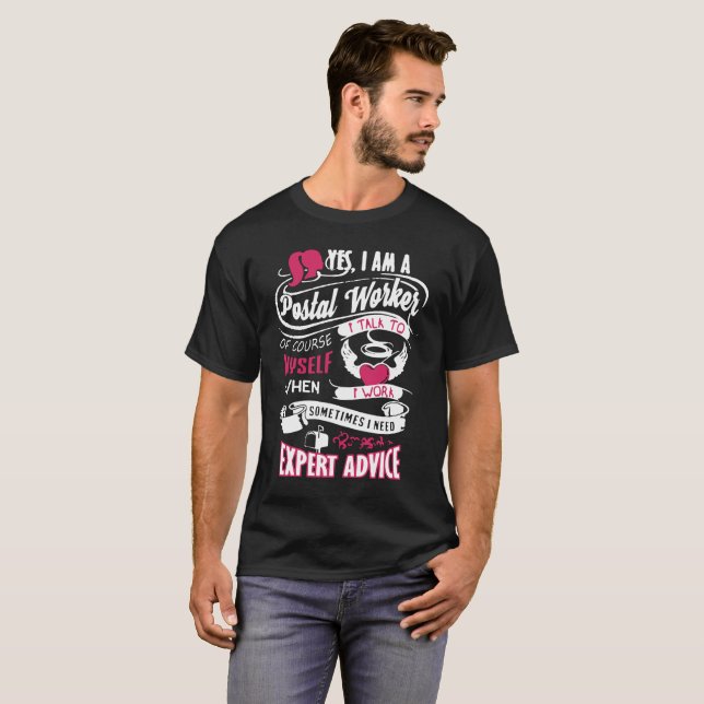 Post- arbetarskjortor t-shirt (Hel framsida)