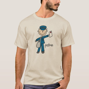 Post- arbetarstick figur tee shirt