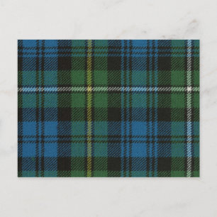 Post Card Campbell of Argyll Ancient Tartan Print Vykort