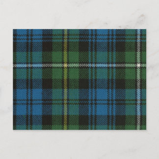 Post Card Campbell of Argyll Ancient Tartan Print Vykort