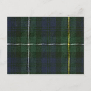 Post Card Campbell of Argyll Modern Tartan Print Vykort