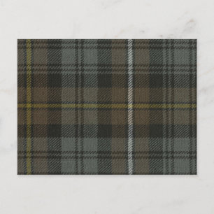 Post Card Campbell of Argyll Weasted Tartan Vykort