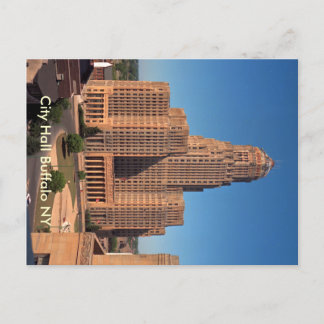 Post Card - City Hall Buffalo NY Vykort