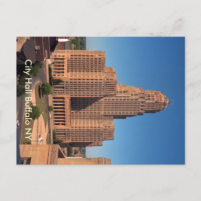 Post Card - City Hall Buffalo NY Vykort (Framsida)