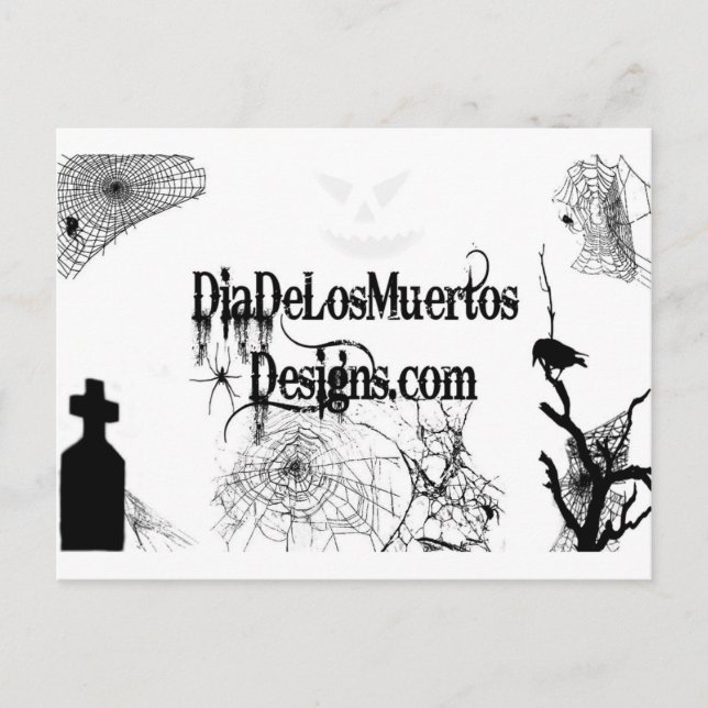 Post Card DiaDeLosMuertosDesignskript Vykort (Framsida)