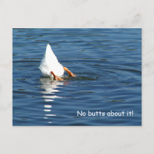 Post Card för anka Butt Humor Vykort