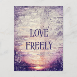 Post Card för Anpassningsbar av lila Paint Vykort