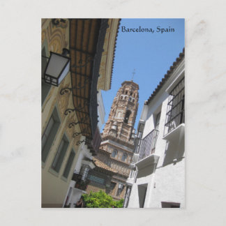 Post Card för Barcelona i Spanien Vykort