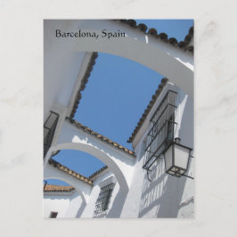 Post Card för Barcelona i Spanien Vykort