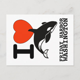 Post Card för Fredag Harbour Orca Vykort