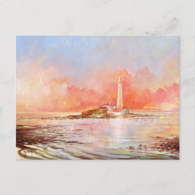 Post Card för Sankt Marys-fyr Vykort (Framsida)