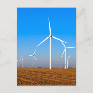 Post Card för vind Mill Turbines Vykort