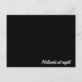 Post Card Helsinki at night Vykort