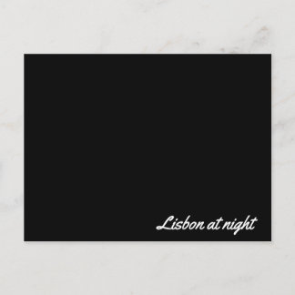 Post card Lisbon at night Vykort
