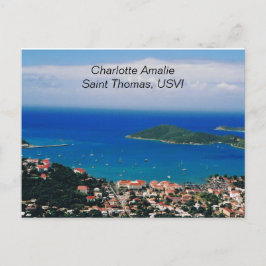 Post Card of Charlotte Amalie, Saint Thomas, USVI Vykort