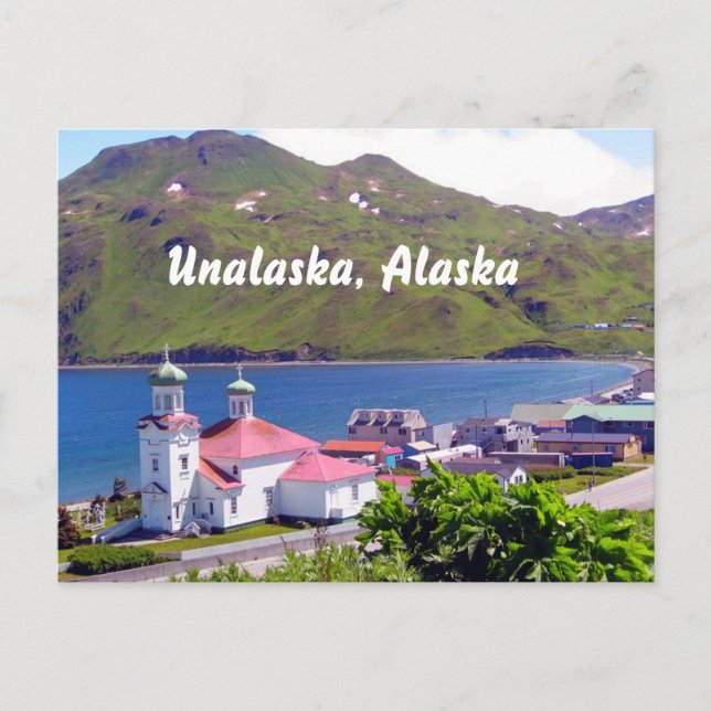 Post Card of Unalaska, Alaska Vykort (Framsida)