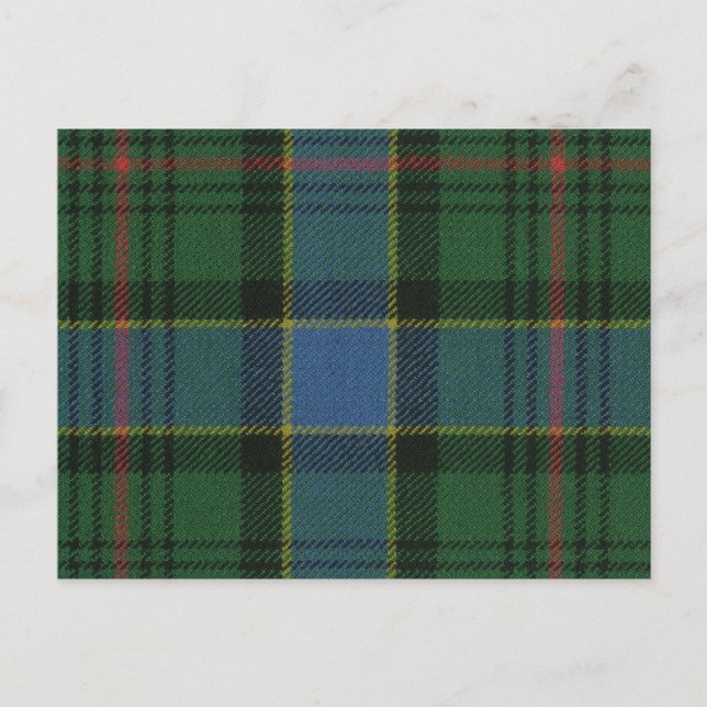 Post Card Ogilvie Hunting Ancient Tartan Vykort (Framsida)