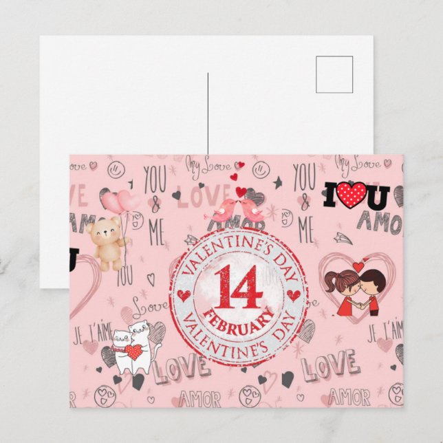 post card para esa persona especial vykort (Fram/baksida)