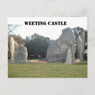 Post Card Weeting Castle Weeting Norfolk England Vykort