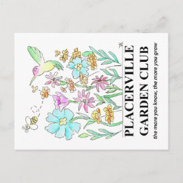 Post Card with Garden Design Helg Vykort