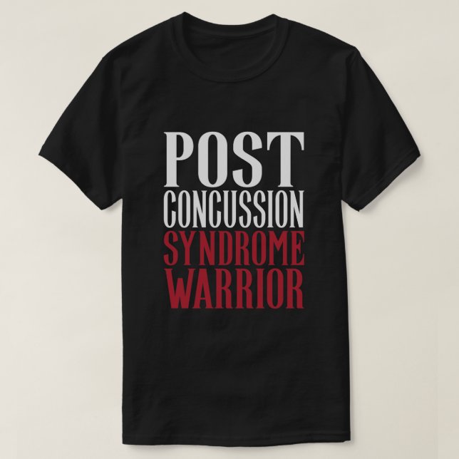 Post Concussion Syndrome Warrior Brain Injury Awar T Shirt (Design framsida)
