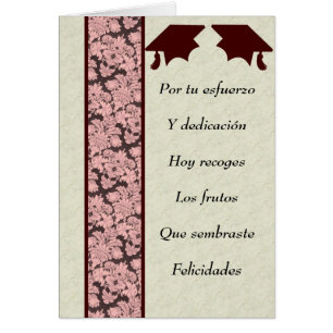 Post- de Graduacion Hälsningskort