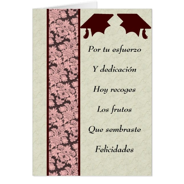 Post- de Graduacion Hälsningskort (Framsidan)