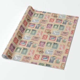 Post Frimärke Presentpapper