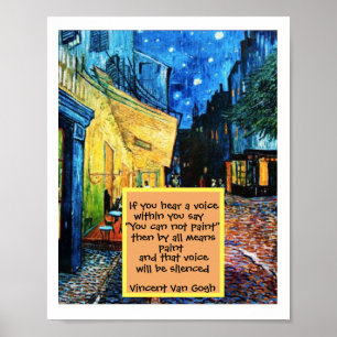 Post impressionist Art-färgcitat Poster