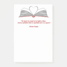 Post-it-anteckningar för bok-älskare