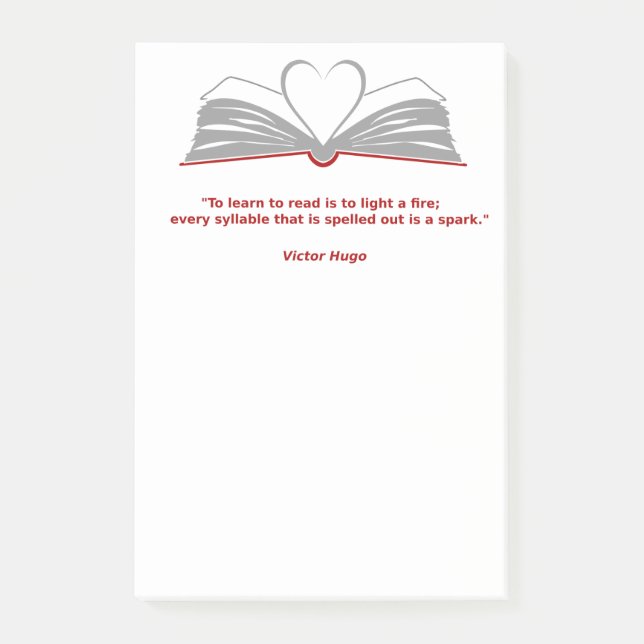 Post-it-anteckningar för bok-älskare post-it block (Framsida)