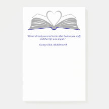 Post-it-anteckningar för bok-älskare