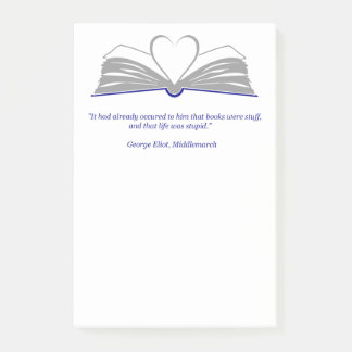 Post-it-anteckningar för bok-älskare post-it block