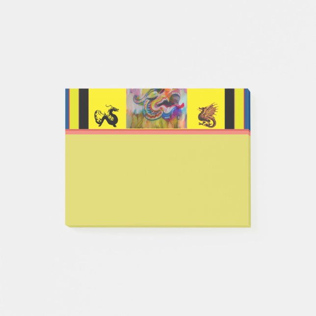 Post-it-anteckningar för Dragon Head Post-it Block (Framsida)