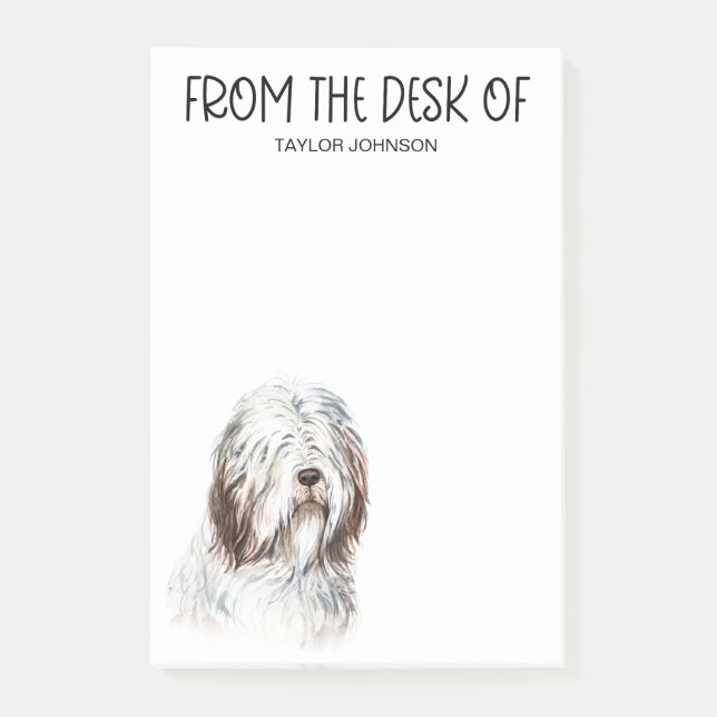 Post-it-anteckningar för Sheepdog Älskare Post-it Block (Framsida)