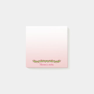 Post it carré framboise post-it block