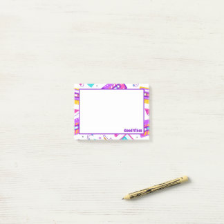 Post-it® Cassettes Retro Vintage Good Vibes  Post-it Block